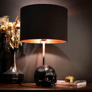 Edison skull lamp gothic lighting the blackened teeth gothic homeware 