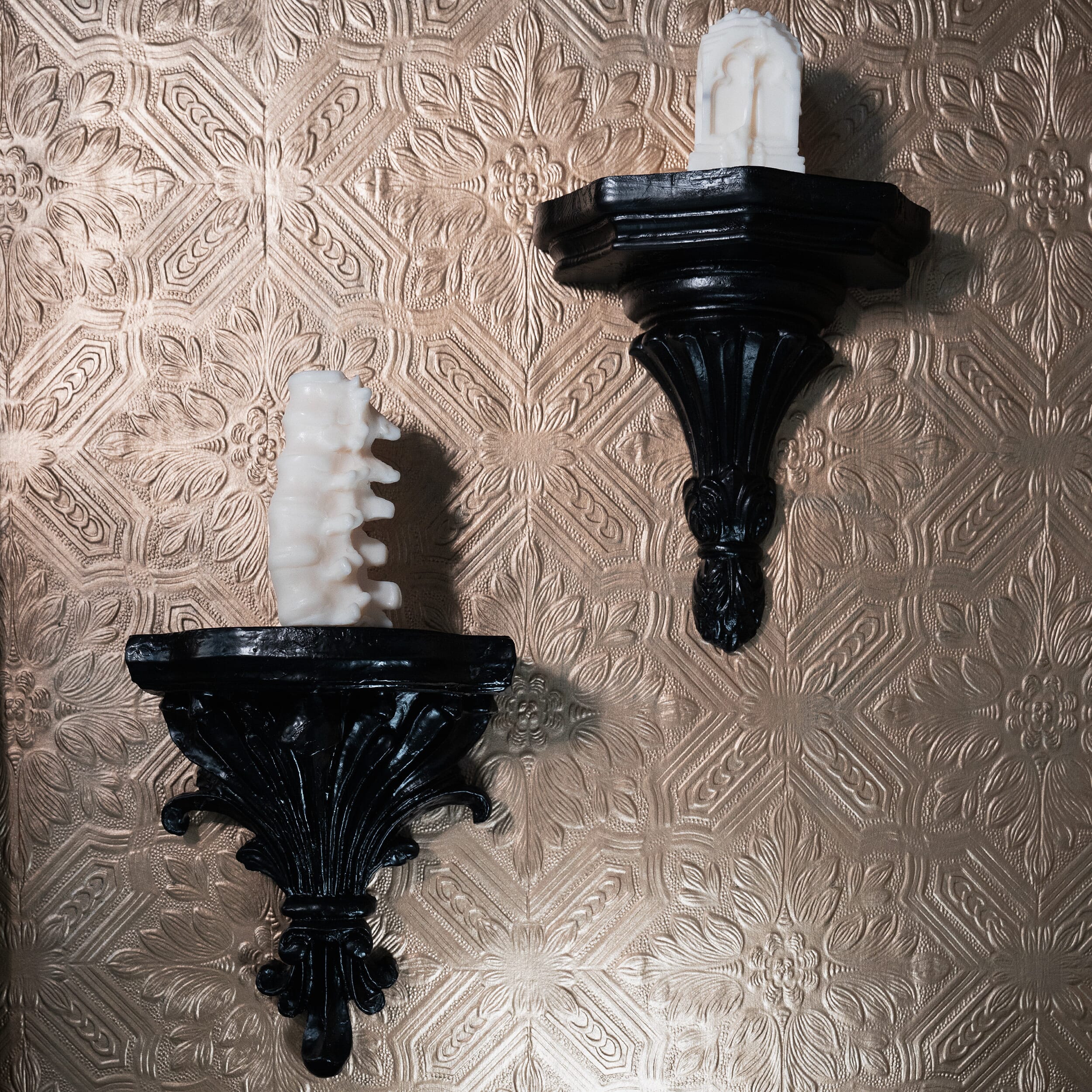 enoch Edgar baroque gothic wall sconce 