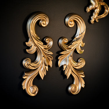 filigree baroque wall hanging pair the blackened teeth gothic homeware