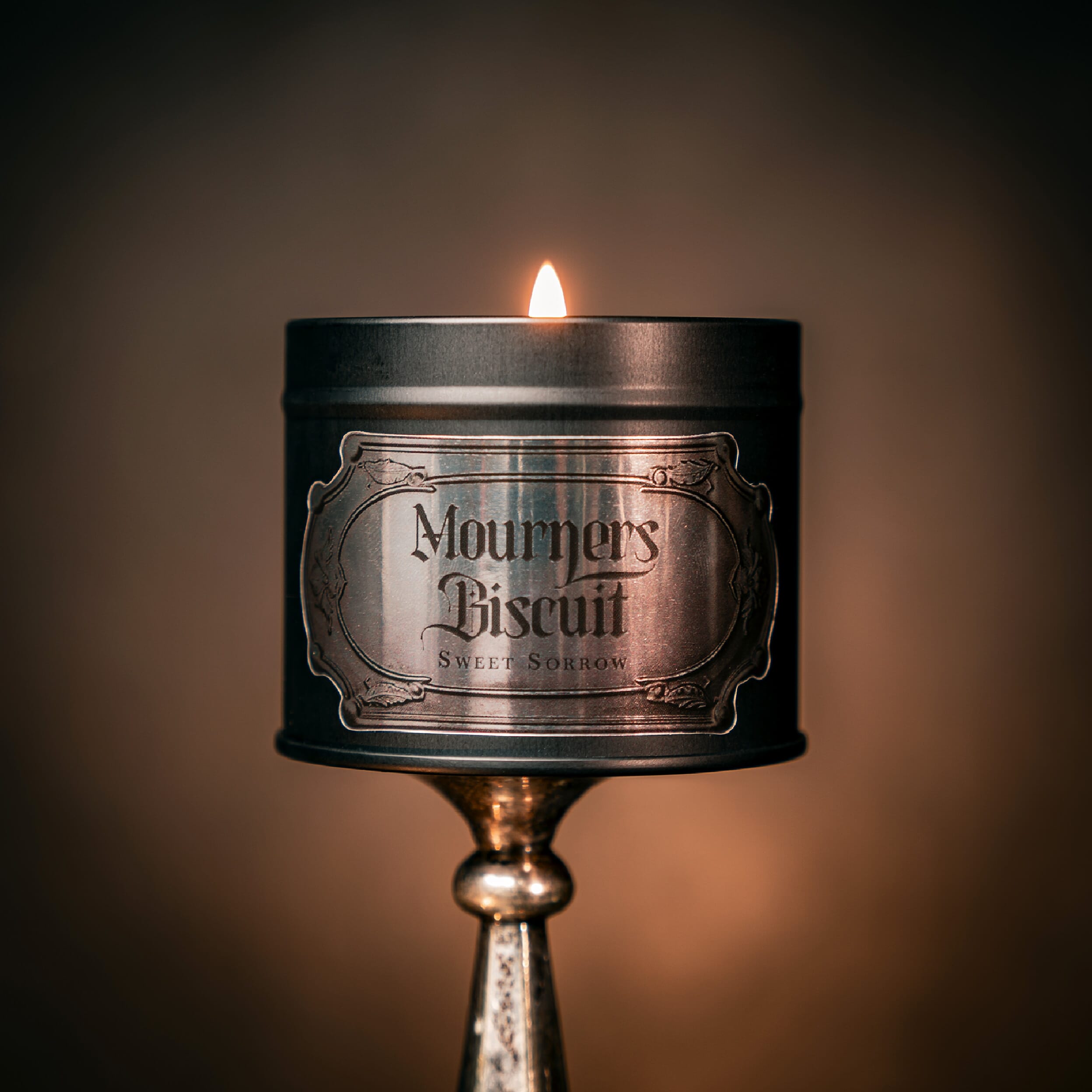 mourners biscuit gothic tin candle the blackened teeth gothic candles