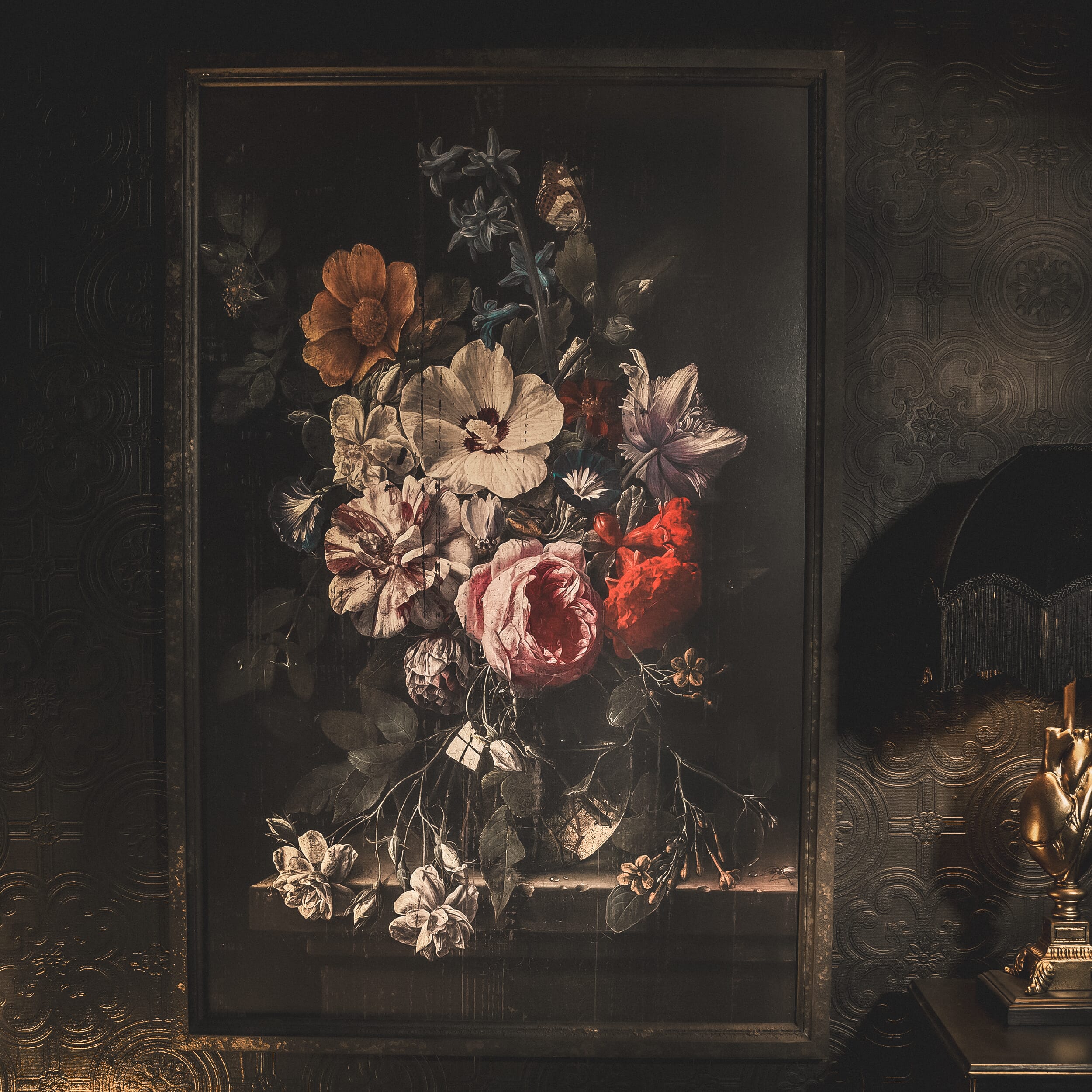 Floral Still Life - Wall Art Framed Pair