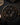 Florence rosette gold black victorian plaque- The Blackened Teeth - Gothic home decor