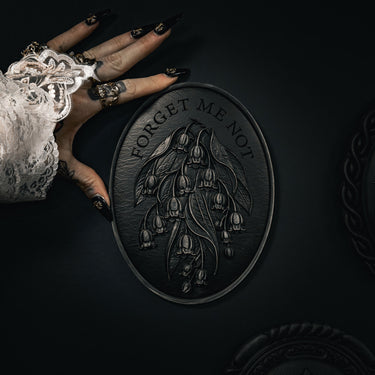 Forget Me Not Brooch by The Blackened Teeth Ltd Gothic Home Decor
