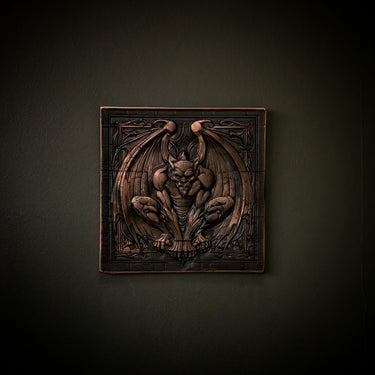 gargoyle wall plaque the blackened teeth gothic home decor 1