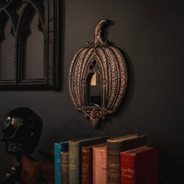 Gothique Pumpkin Mirror by The Blackened Teeth Gothic Home Decor 