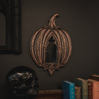 Gothique Pumpkin Mirror by The Blackened Teeth Gothic Home Decor 