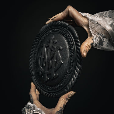 In Memory Of Brooch Hanging by The Blackened Teeth Gothic Home Decor
