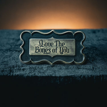 LOVE THE BONES OF YOU PLAQUE the blackened gothic home decor