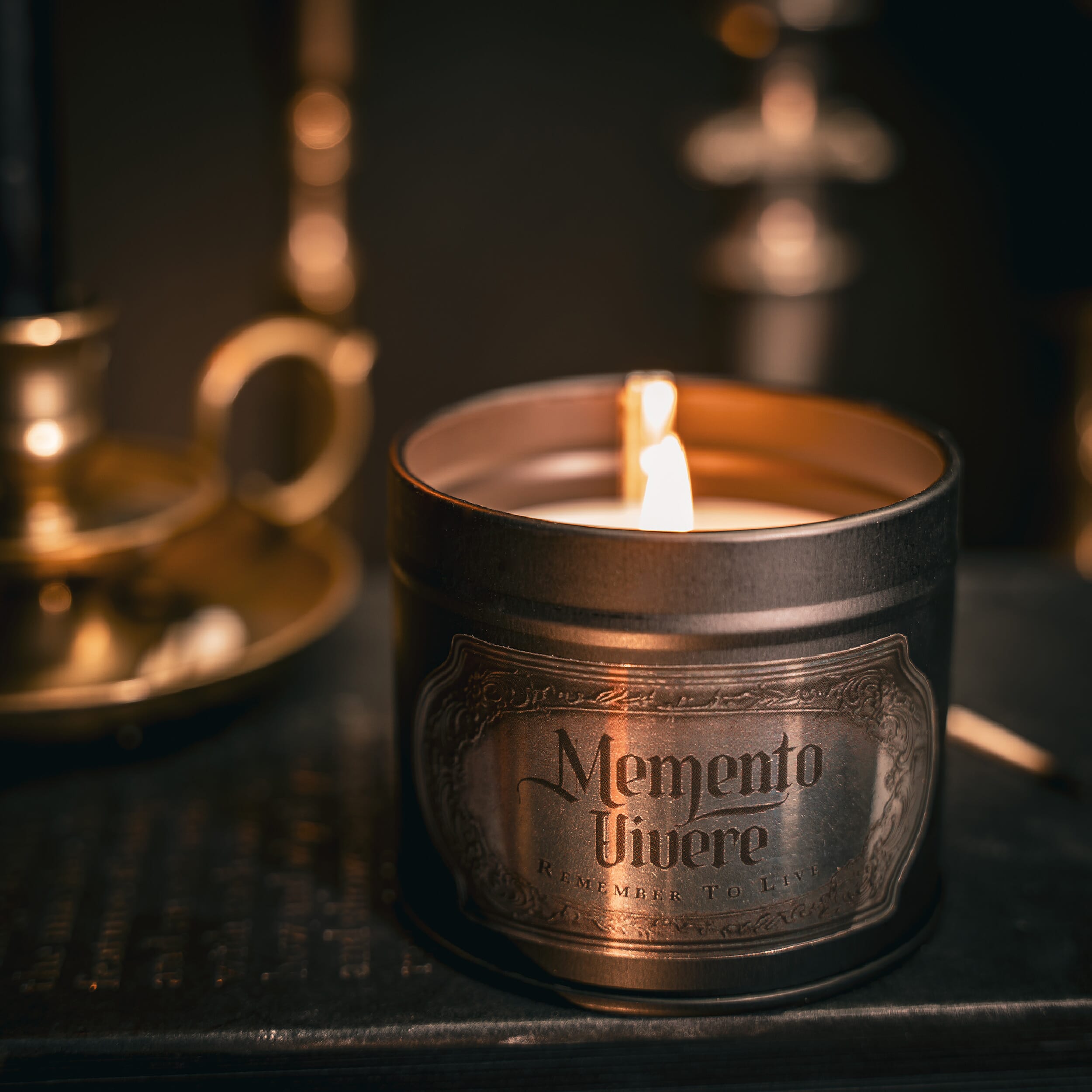 memento vivere jar candle gothic candle the blackened teeth 