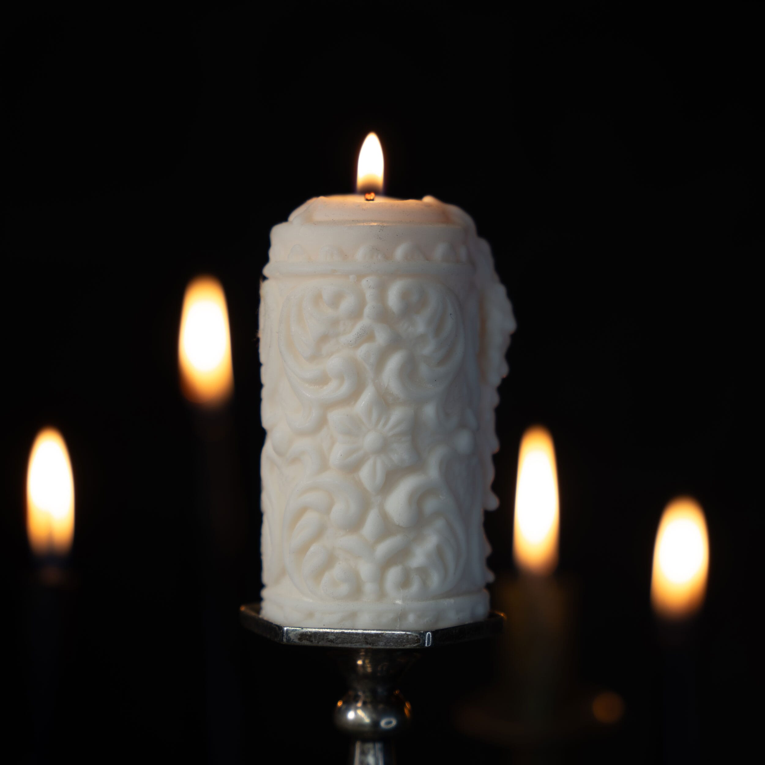 mildred gothic pillar candle the blackened teeth