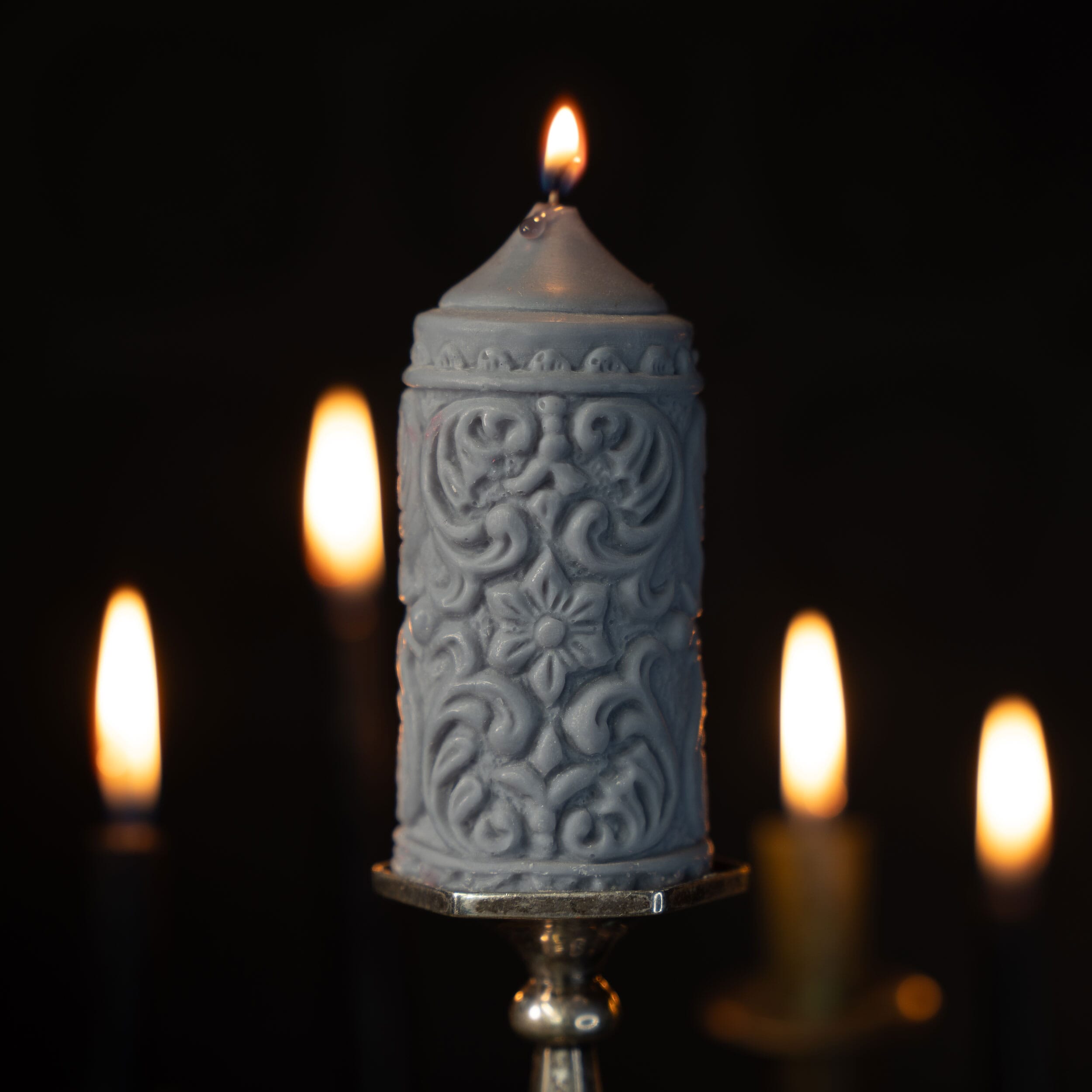 mildred gothic pillar candle the blackened teeth