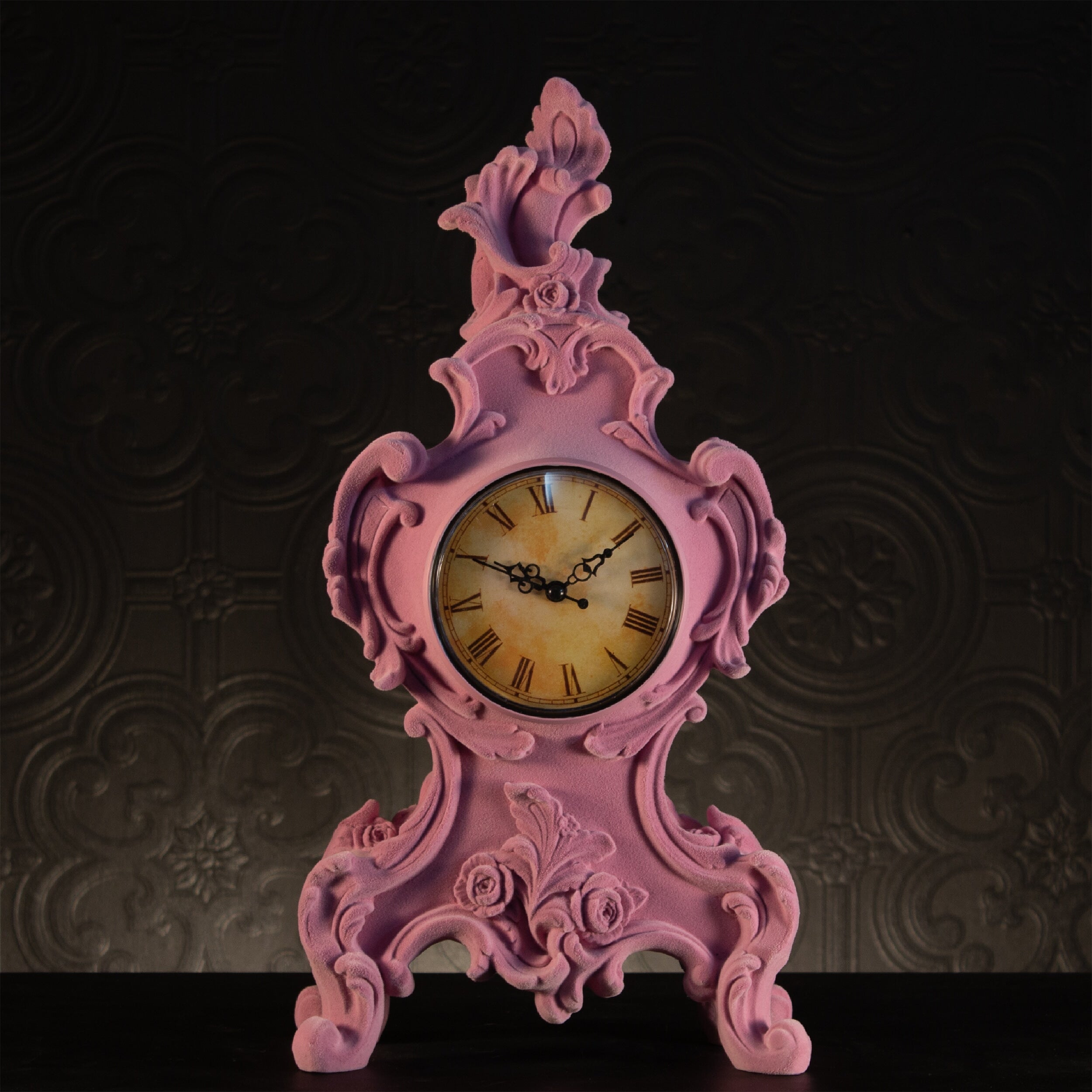 Pink Baroque Clock - Pastel Goth by The blackened Teeth 
