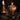 bronze pumpkin candle on black plinth by the blackened teeth gothic home decor