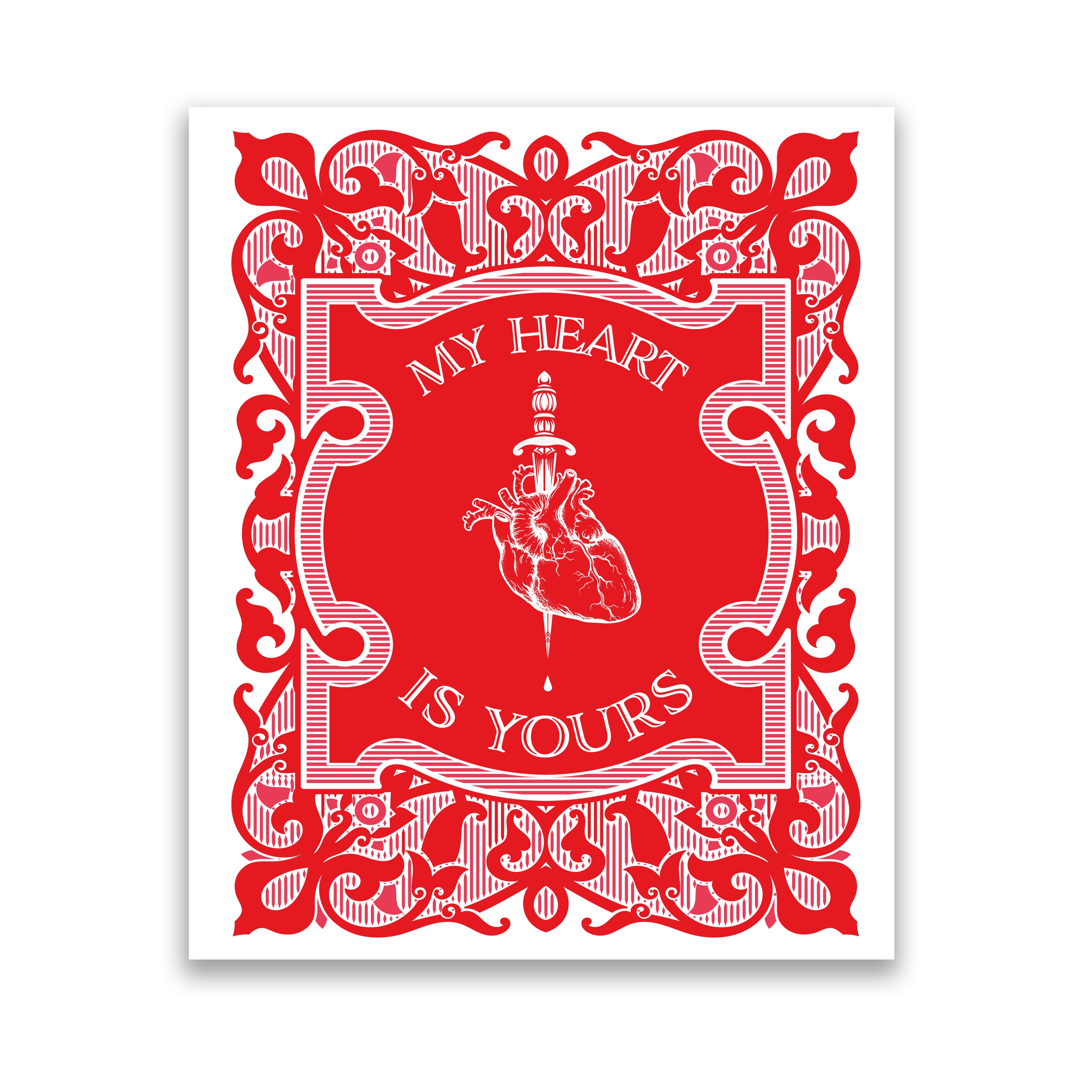 My Heart is Yours Print - Red Edition