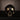 human replica skull ornament blackened gold