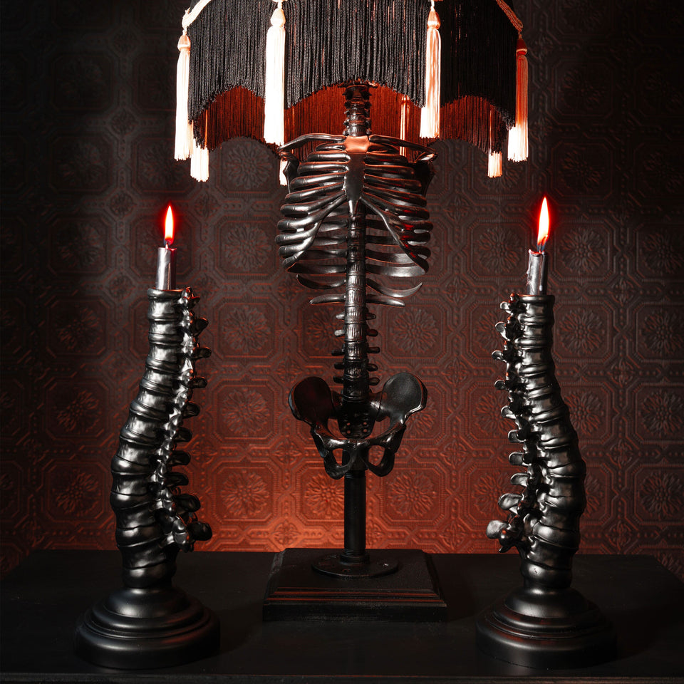 Spine Candlestick Holder – The Blackened Teeth Ltd