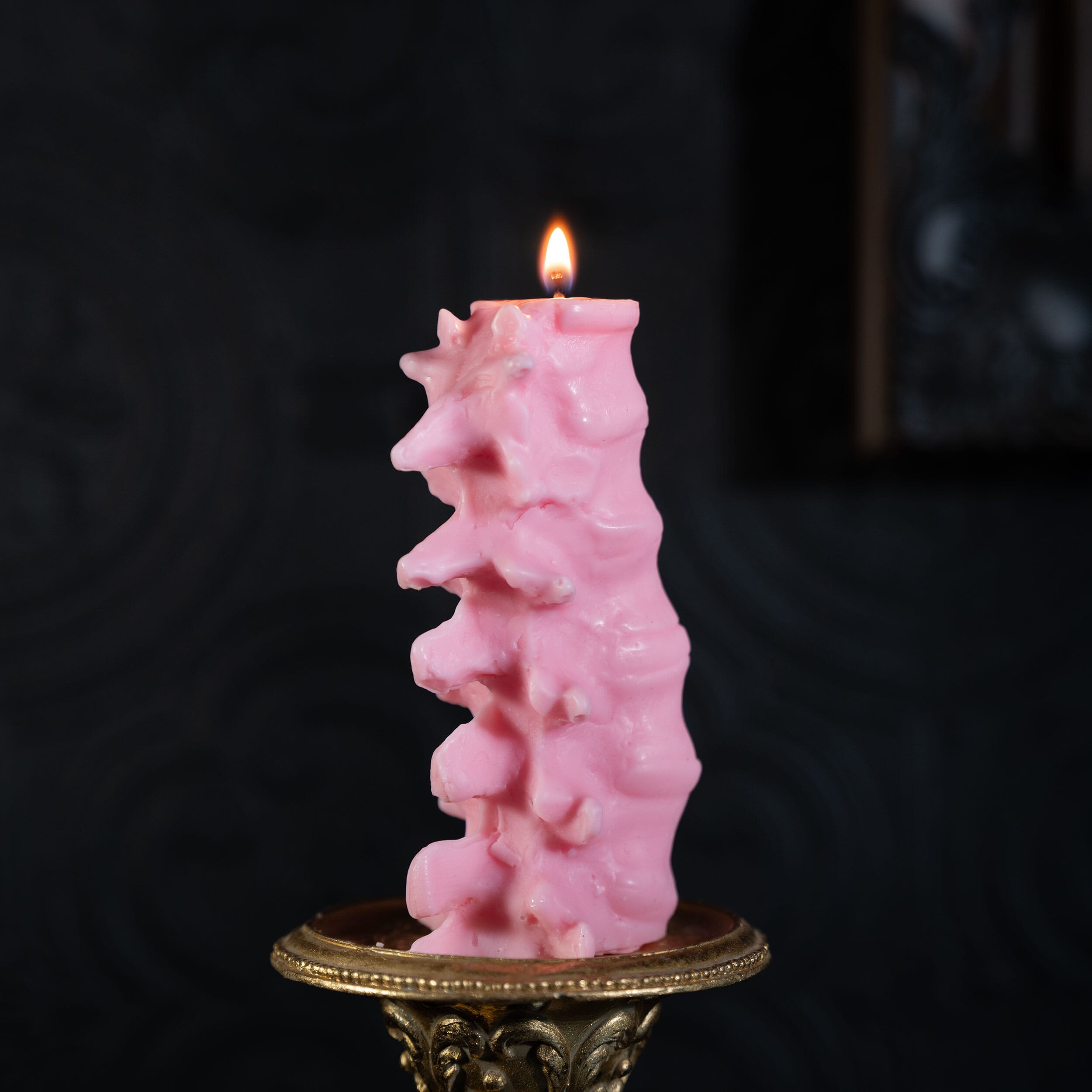 Spine Candle Pink