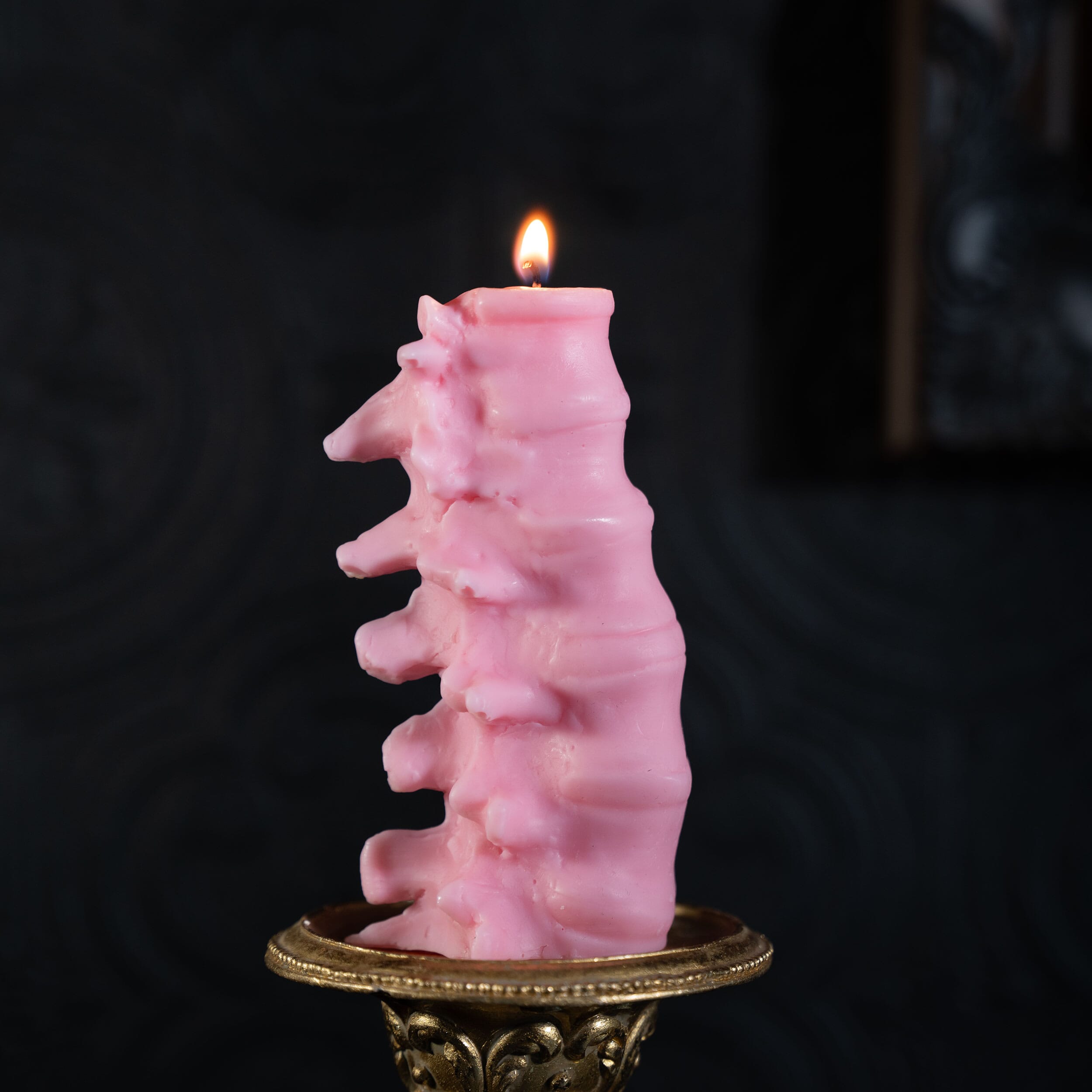 Spine Candle Pink