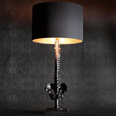 spine lamp the blackened teeth gothic lamp gothic lighting