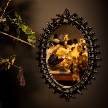Corpus Oval Spine Mirror by The Blackened Teeth Gothic Home Decor