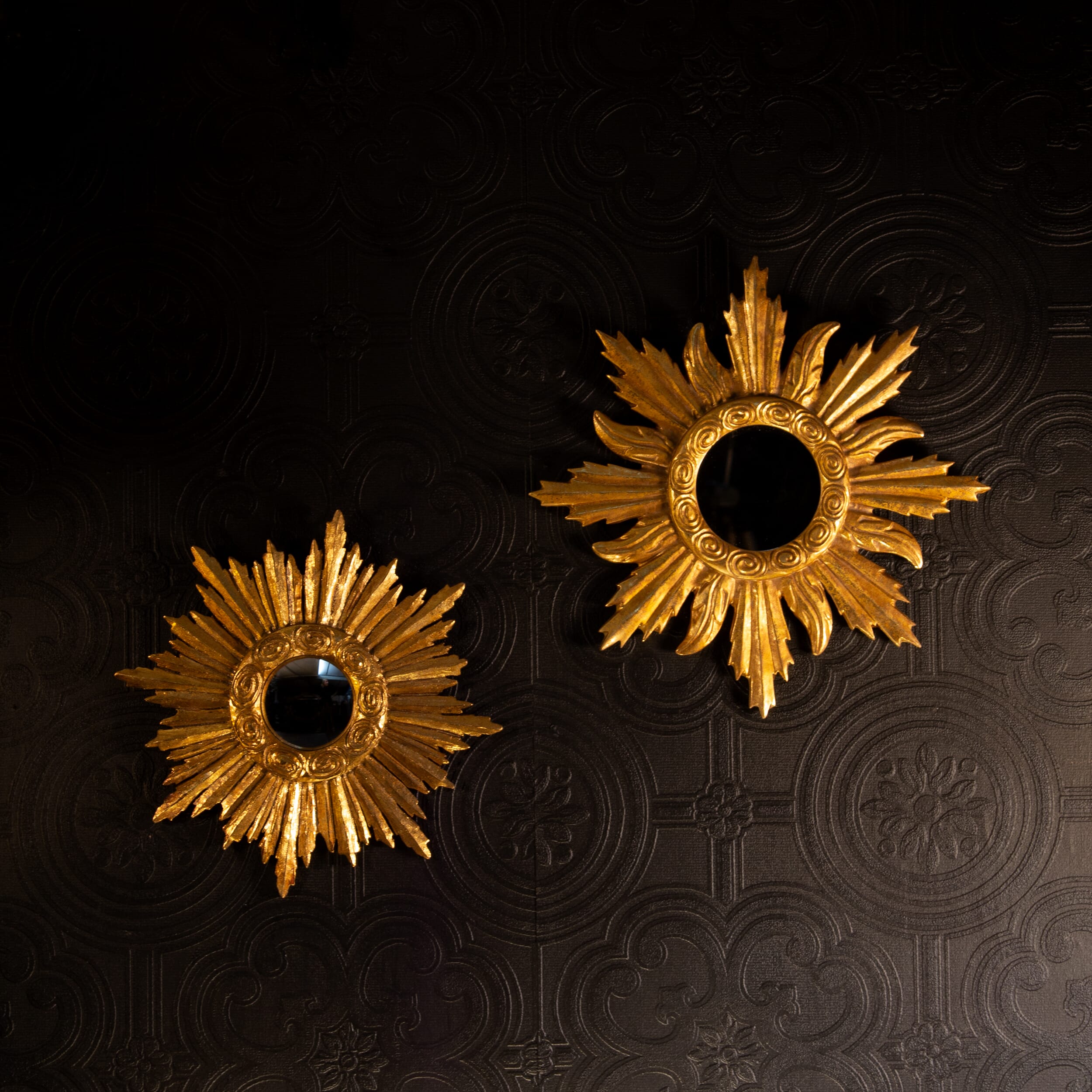 Sunbeam Ornate Gold Mirror