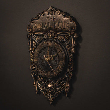 The Final hour Clock by The Blackened Teeth Gothic Home Decor