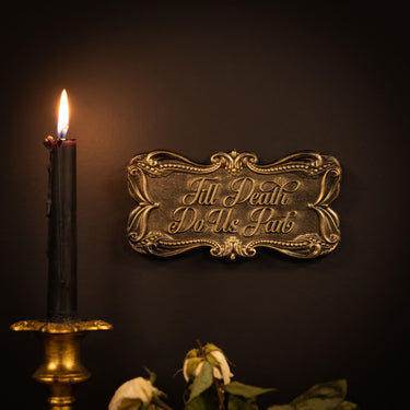till death do us part the blackened teeth gothic homeware 