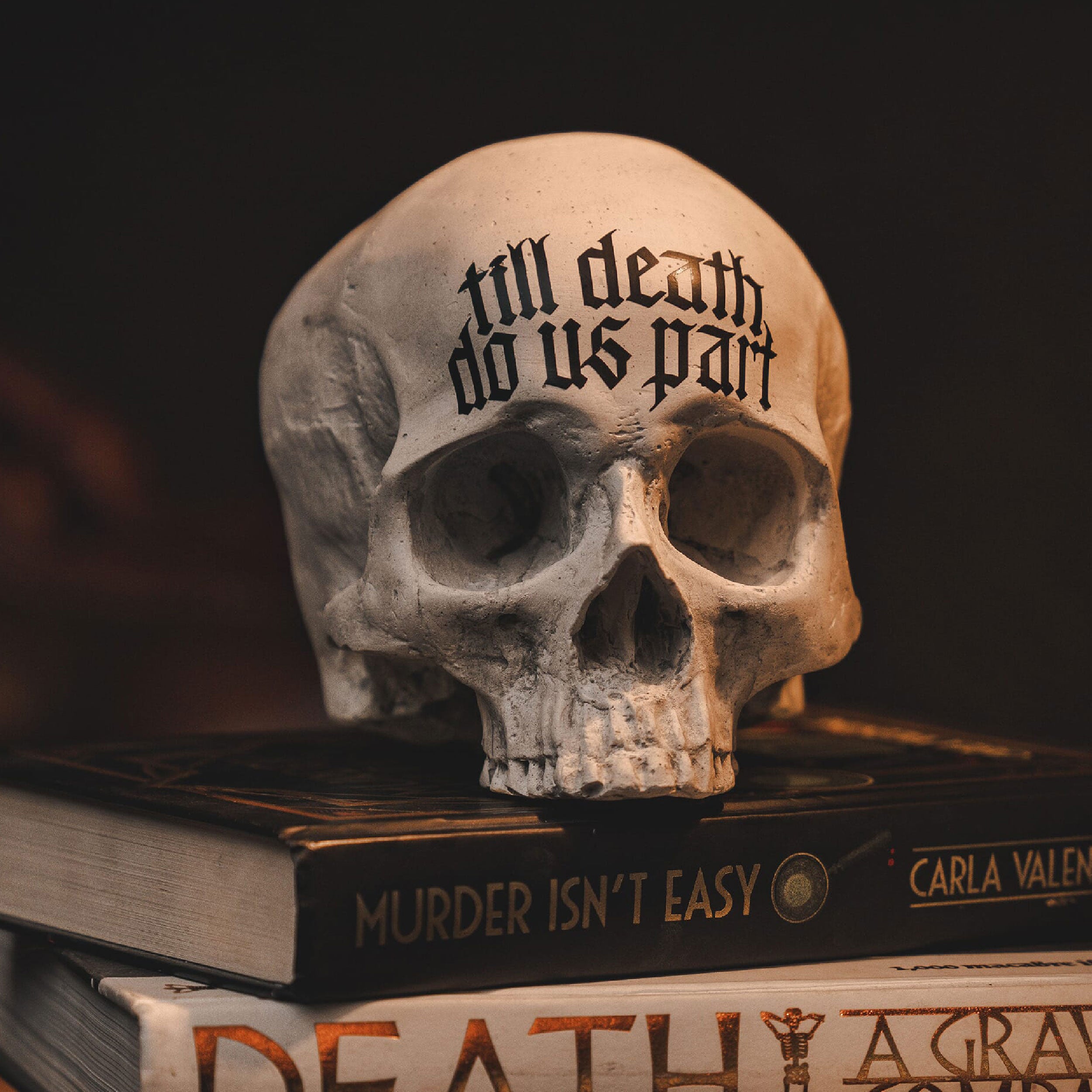 Till Death Do Us Part Skull Ornament