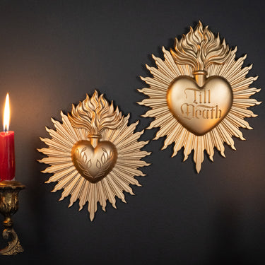 Till Death Sacred Heart Plaque