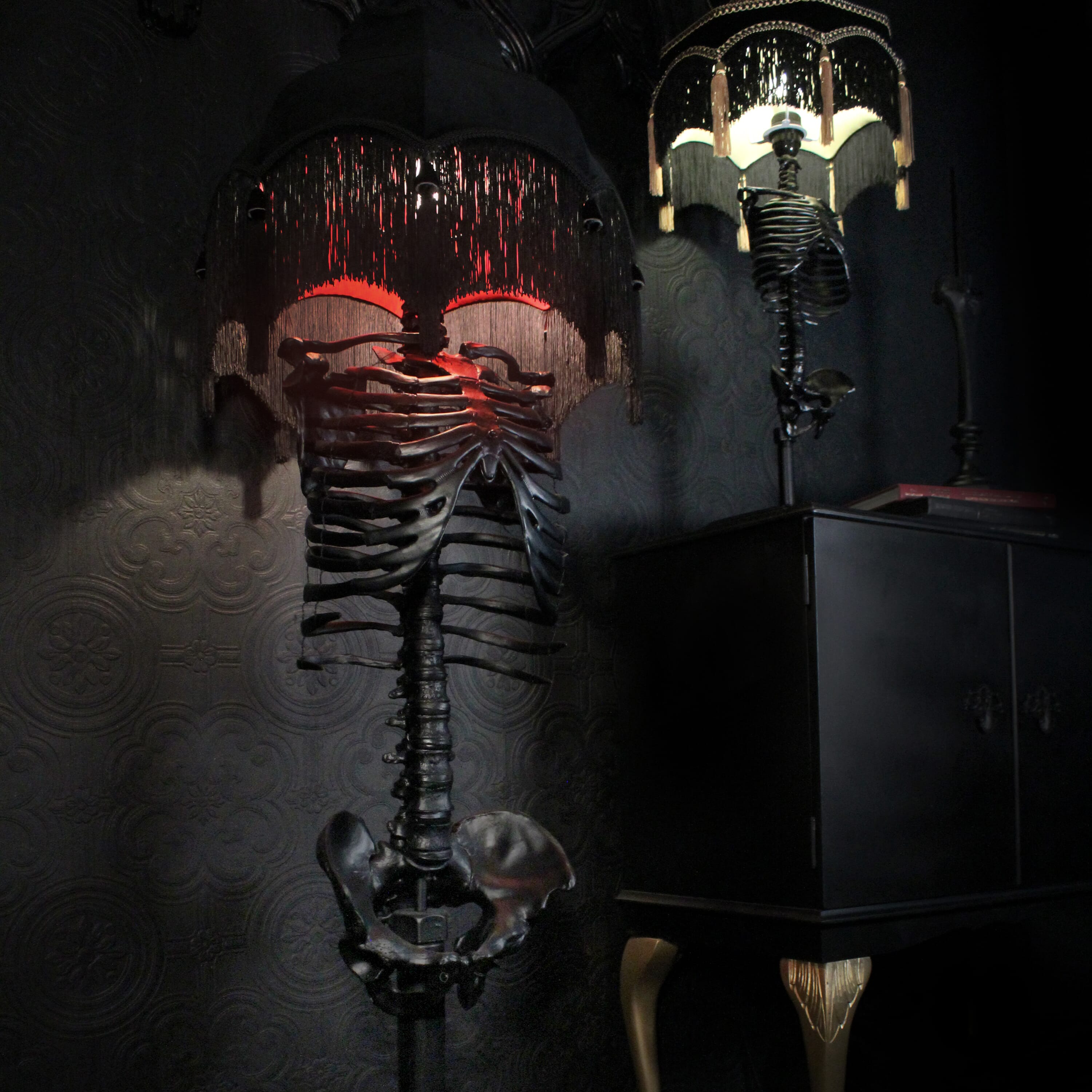 The Skeleton Floor Lamp - Urszula Baroque Edition by The Blackened Teeth