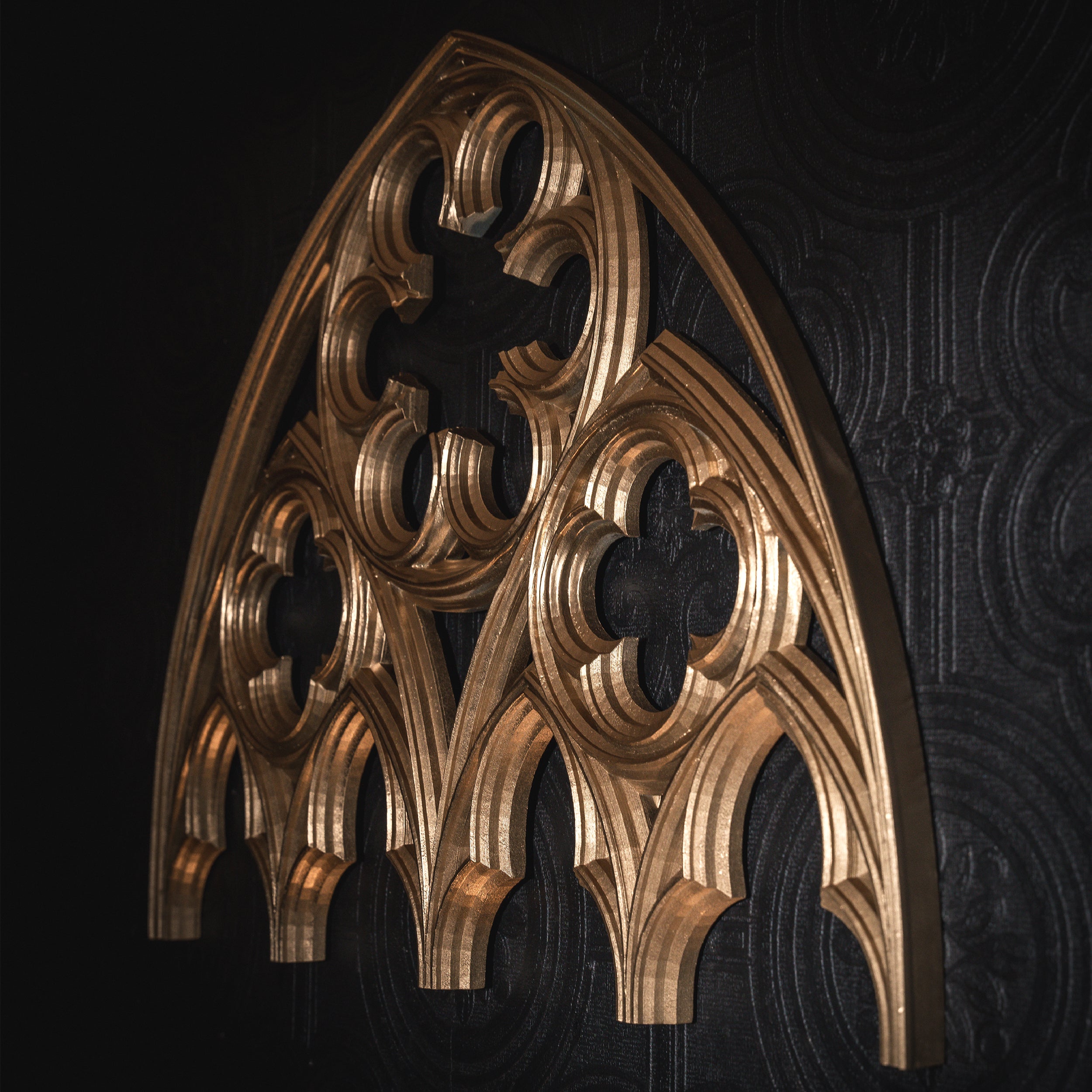 Vivica gothic wall arch gold by the blackened teeth gothic home decor 