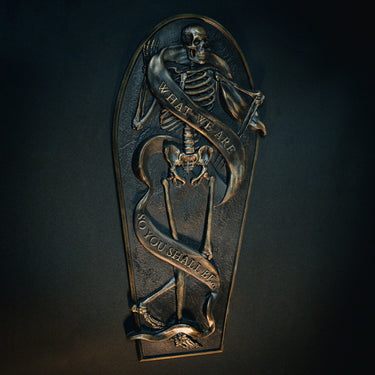 what we are no so you shall be wall plaque by The Blackened Teeth Ltd gothic home decor