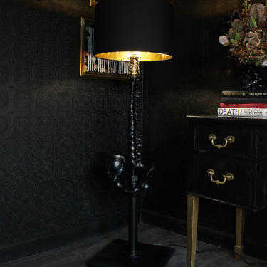 SPINE LAMP THE BLACKENED TEETHE BLACKENED ABODE GOTHIC HOME