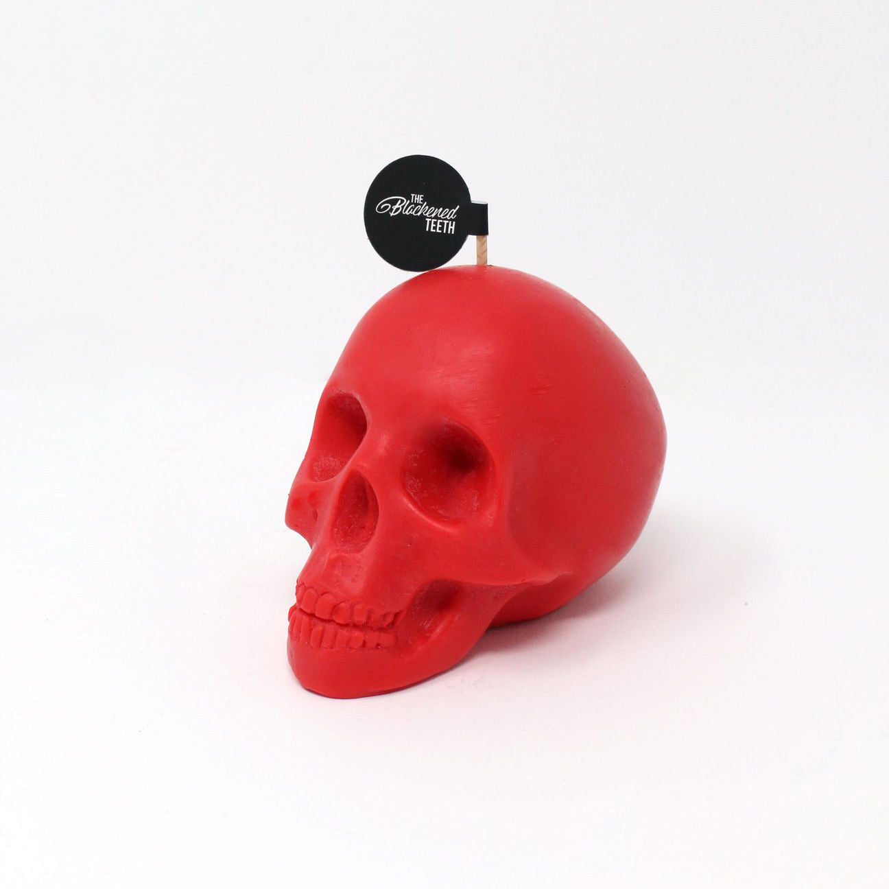 Blood Red Skull Candle