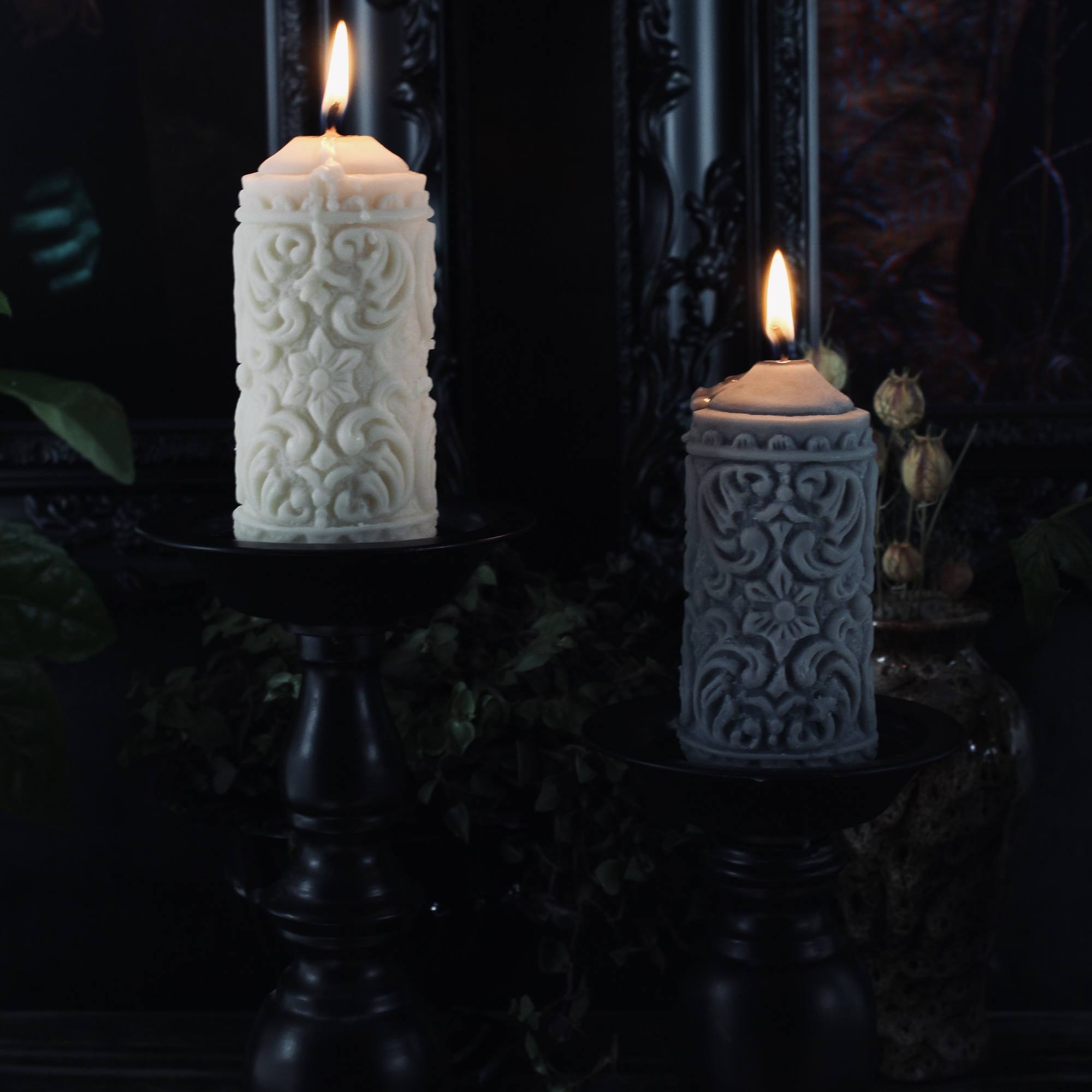 Mildred Gothic Pillar Candle