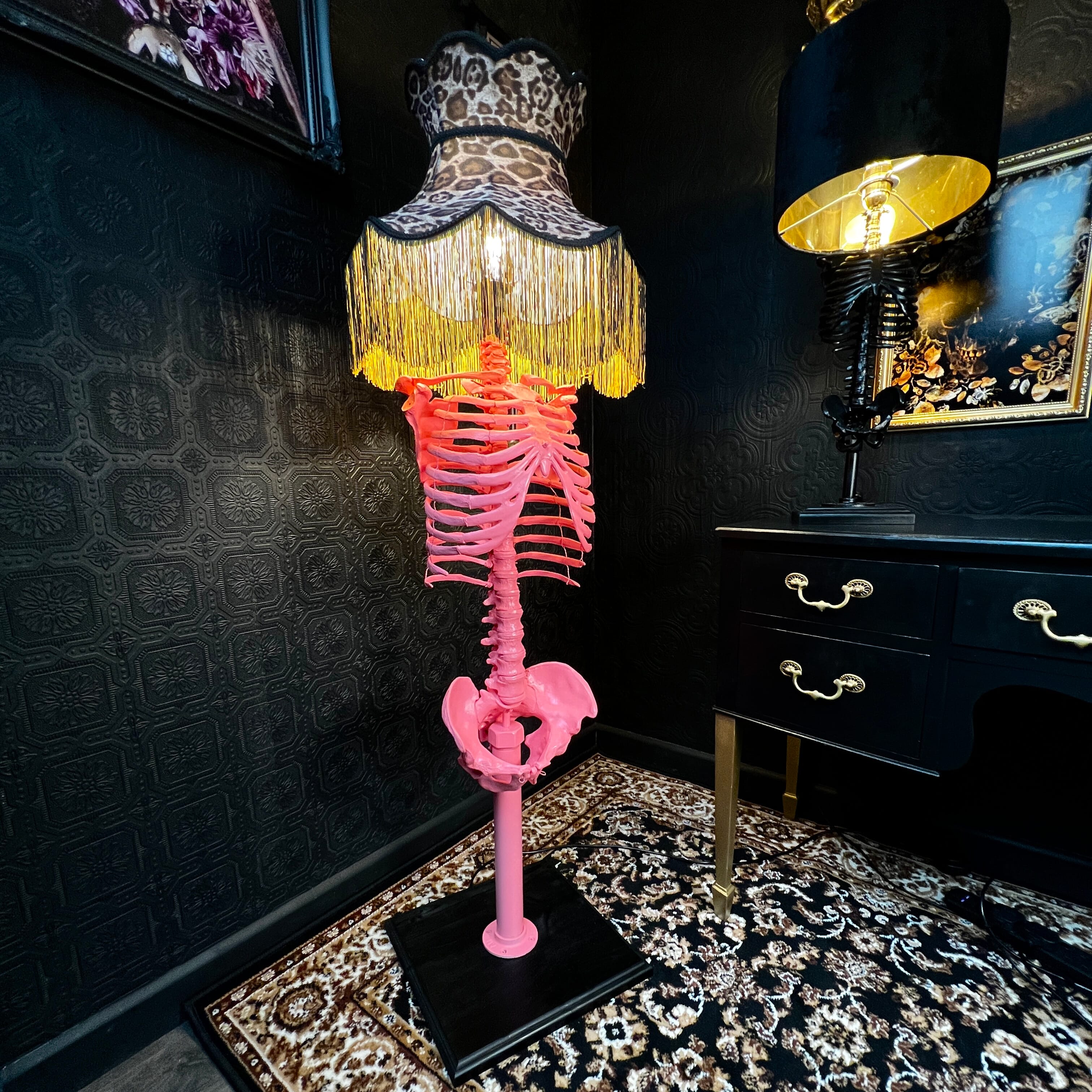 The Skeleton Floor Lamp - Pink Edition
