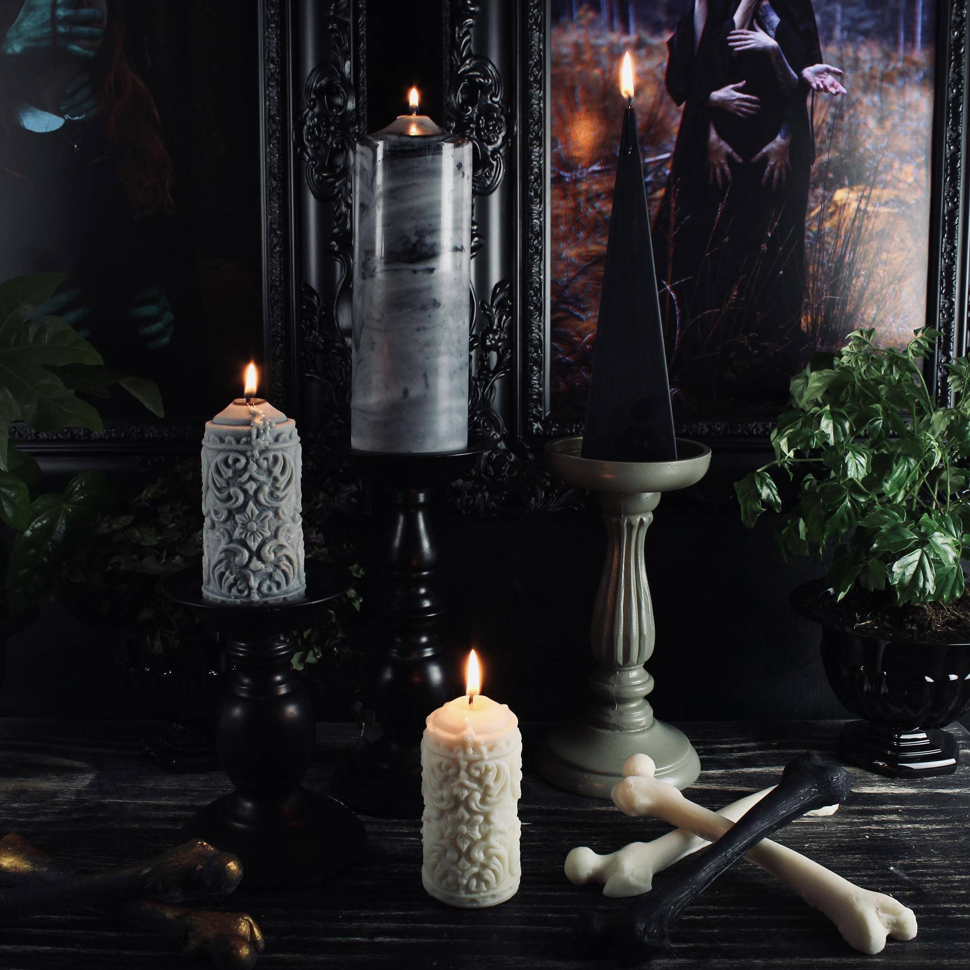 Mildred Gothic Pillar Candle