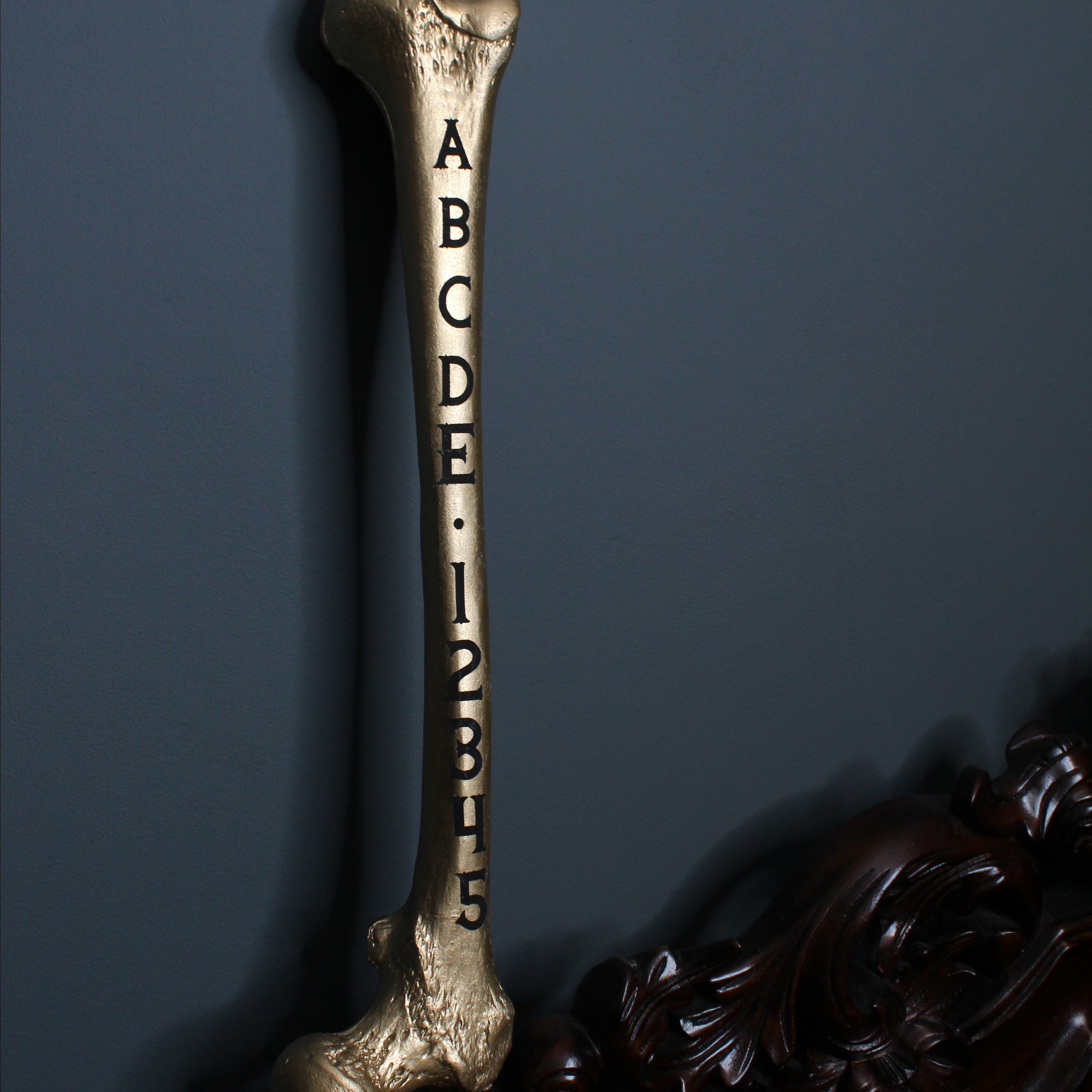 Engraved Femur Bone - Custom Engraving